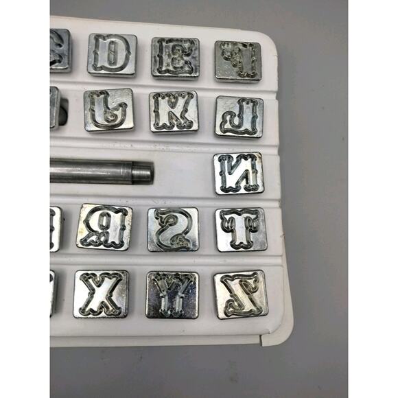 Craftool 3/4" Alphabet Stamp Art Set 8145-00 by Tandy Leather - Picture 3 of 5